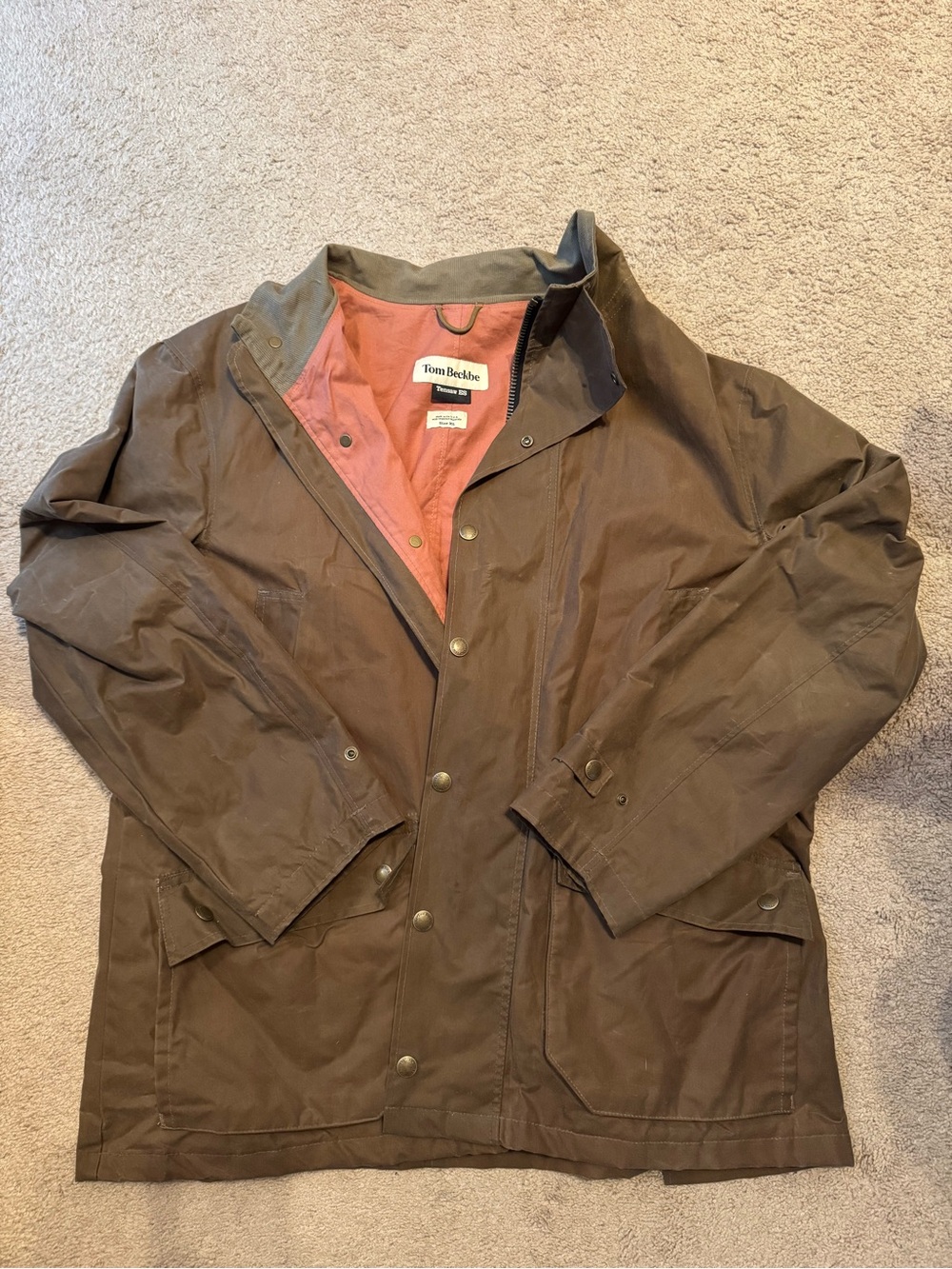 Tom Beckbe Waxed Brown Field Jacket - Men's